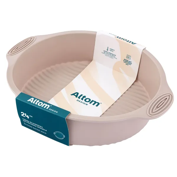 Apaļa silikona kūkas forma 30x24,5x6 cm SS26