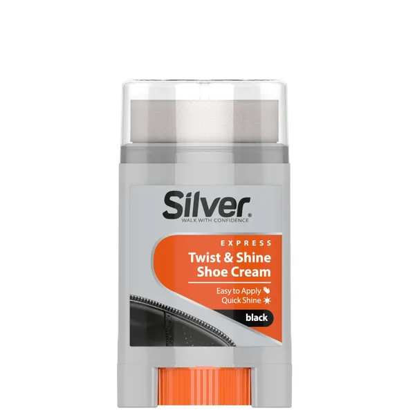 Apavu krēms Silver shine melns 50ml