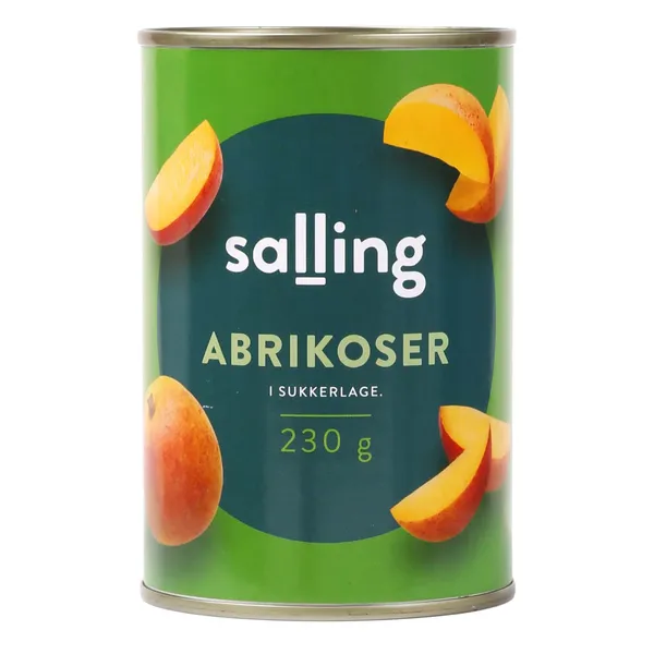 Aprikozes Salling cukura sīrupā 410g/230g