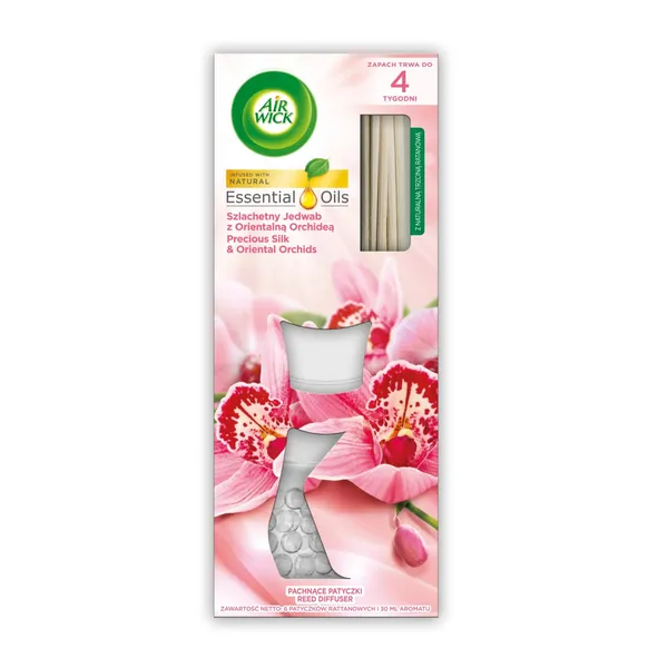 Aromātiskās nūjas Air Wick aromāts Dārgais zīds un austrumu orhidejas 25 ml
