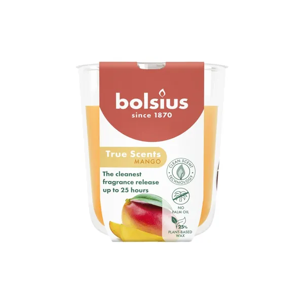 Aromātiska svece Bolsius Mango 25h