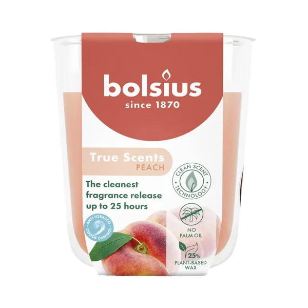 Aromātiska svece Bolsius Persiku 25h