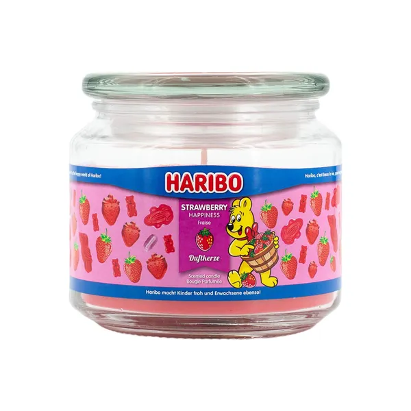 Aromātiskā svece Haribo Strawberry 300g AW26