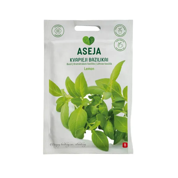 Aromātiskais baziliks Lemon, Aseja, 0,25g, 10-0041 (B)