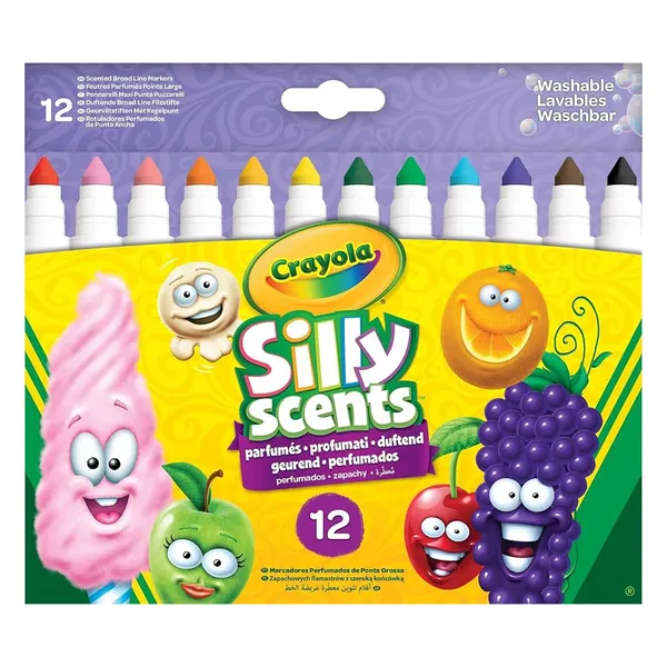 Aromātiski marķieri ar resnu galu Crayola 12 gab