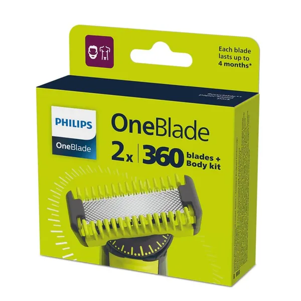 Asmeņi Philips OneBlade 360 2pc ​​QP624/50