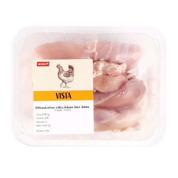 Atkaulotas cāļu kājas bez ādas Rimi, fasētas kg