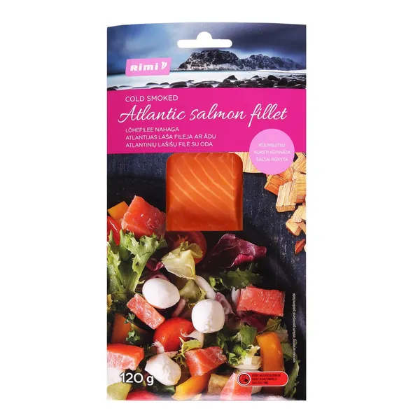 Atlantijas laša fileja Rimi auksti kūpināta ar ādu 120g