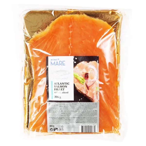 Atlantijas laša fileja Rimi Mare sālīta, sagriezta šķēlītēs 300g