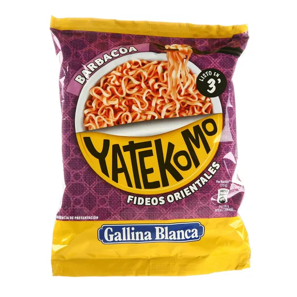 Ātri pagatavojamas nūdeles Yatekomo ar barbekjū garšu 79g