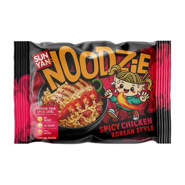 Ātri pagatavojamās nūdeles Sun Yan Noodzie Chicken & Cheese 120g