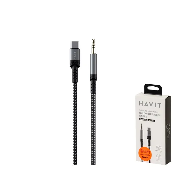 Stereo audio kabelis type c-3.5mm Havit dot 6265