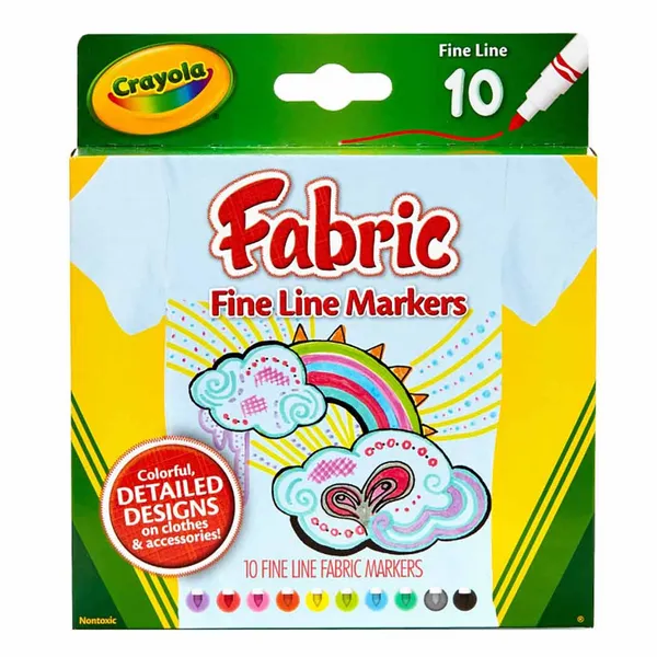 Auduma marķieri Crayola 10 gab