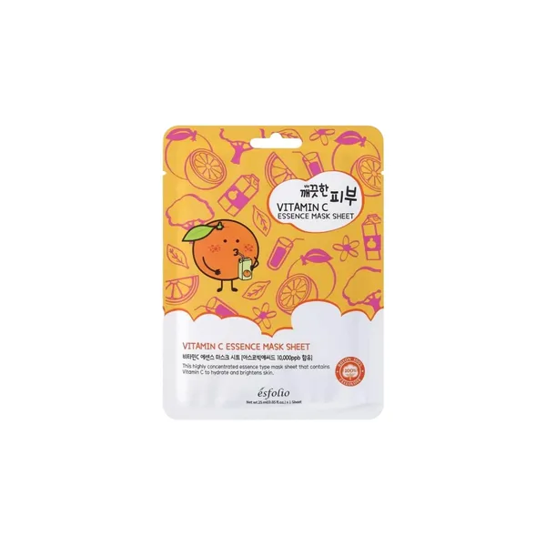 Auduma maska Esfolio Pure Skin Vitamin C Essence 25ml