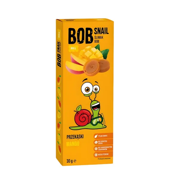 Augļu konfektes Bob snail mango rullīši 30g