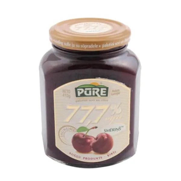 Augļu produkts Pūre Smēriņš ķiršu 77,7% ogu 410g