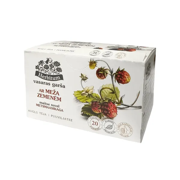 Augļu tēja Herbitum ar meža zemenēm 20x2,5g