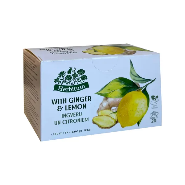 Augļu tēja Herbitum ingvera, citronu 40g