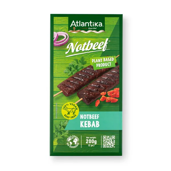 Augu bāzes kebabs Atlantika green label 200g