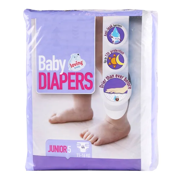 Autiņbiksītes Loving touch Junior 11-16kg 44gab.