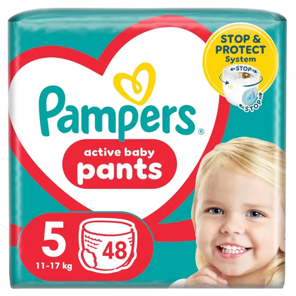 Autiņbiksītes Pampers Pants JP S5 12-17kg 48gab