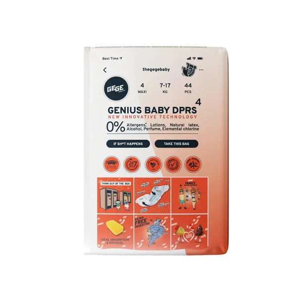 Autiņbiksītes Gege Premium MAXI 4 7-14kg 44gab.