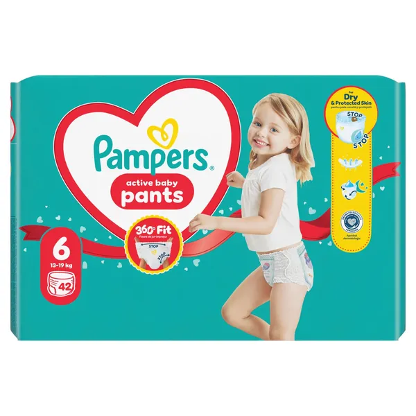 Autiņbiksītes Pampers Pants Jumbo Pack S6 42gab.
