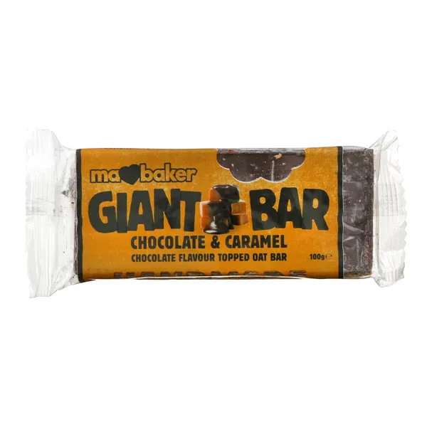 Auzu batoniņš MaBaker ar šokolādi un karameli 100g