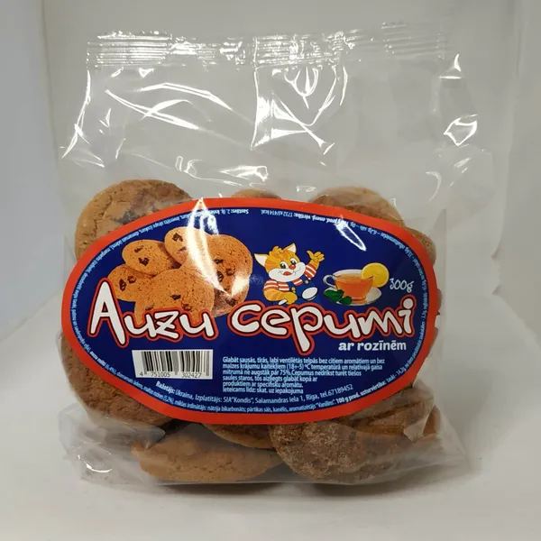 Cepumi Auzu ar rozīnēm 300g
