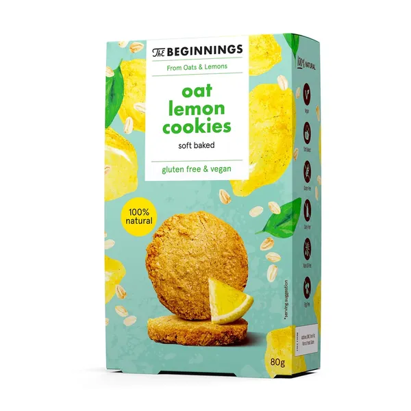 Auzu cepumi The Beginnings citronu 80g