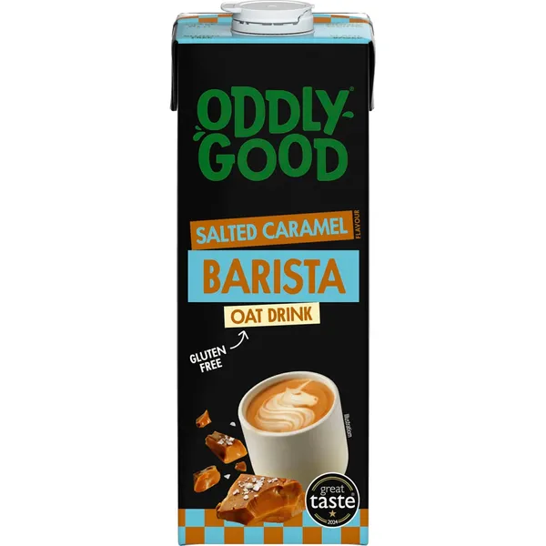 Auzu dzēriens Oddlygood ar karameļu garšu bez glutēna UHT 1l