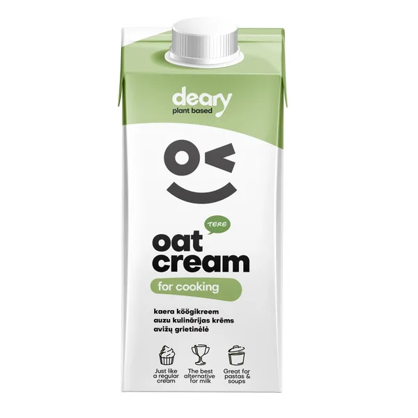 Auzu krēms ēdiena gatavošanai Deary Tere 250ml