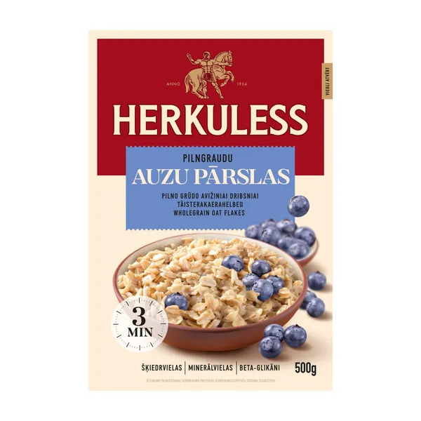 Auzu pārslas Herkuless pilngraudu 500g