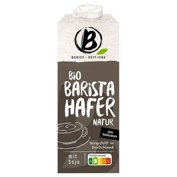 Auzu un sojas dzēriens Berief Barista EKO 1l