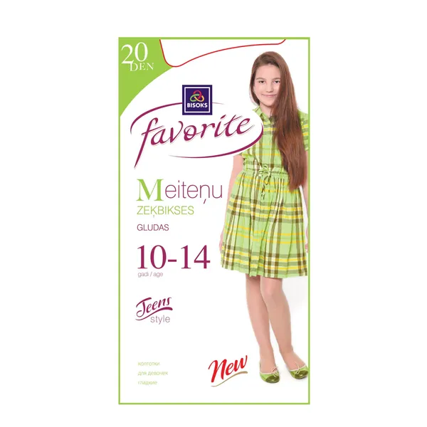 Bērnu poliamīda zeķbikses Favorite 20 den 51101 bianco 10-14