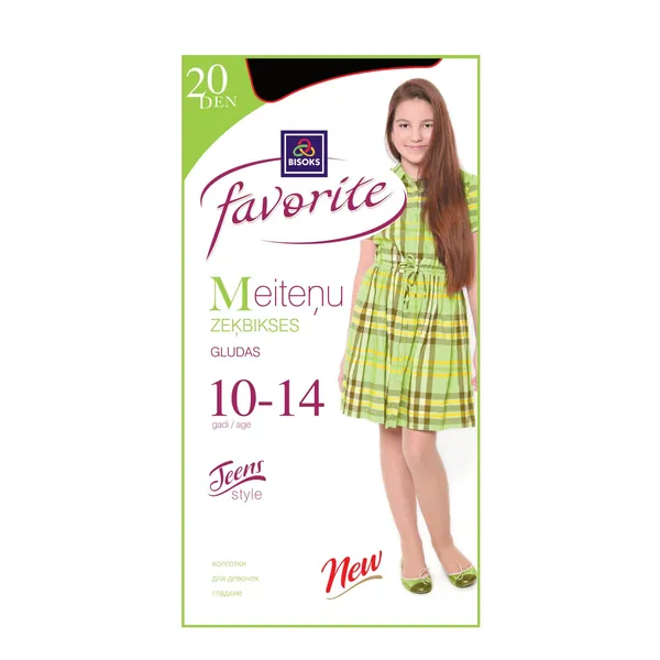 Bērnu poliamīda zeķbikses Favorite 20 den 51101 nero 10-14