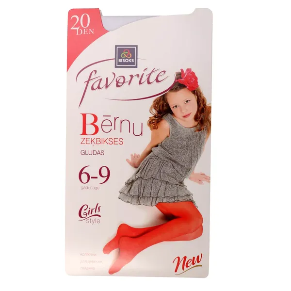 Bērnu poliamīda zeķbikses Favorite 20 den 51102 colored 6-9