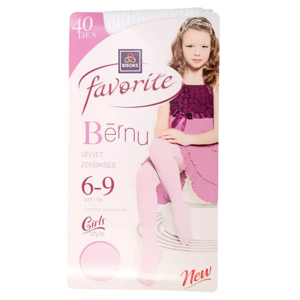 Bērnu zeķbikses Favorite 40 den 51126 colored 6-9