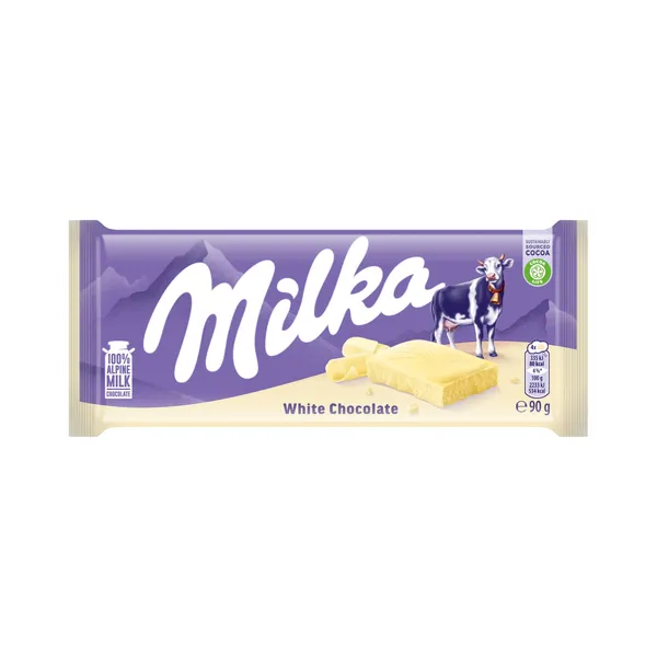 Baltā šokolāde Milka 90g