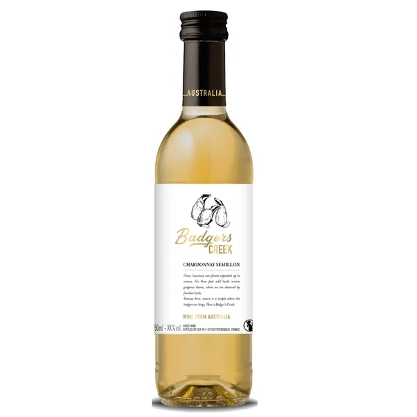 Baltvīns Badgers Creek Chardonnay Semillon 12% 0,25l