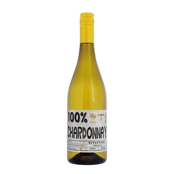 Baltvīns Detective Chardonnay IGP Pays d'Oc sauss 13% 0,75l