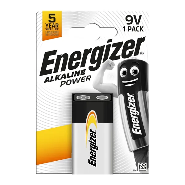 Baterijas Energizer Alkaline Power 9V 522 1 gab