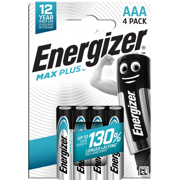 Baterijas Energizer Max Plus E92 BP4