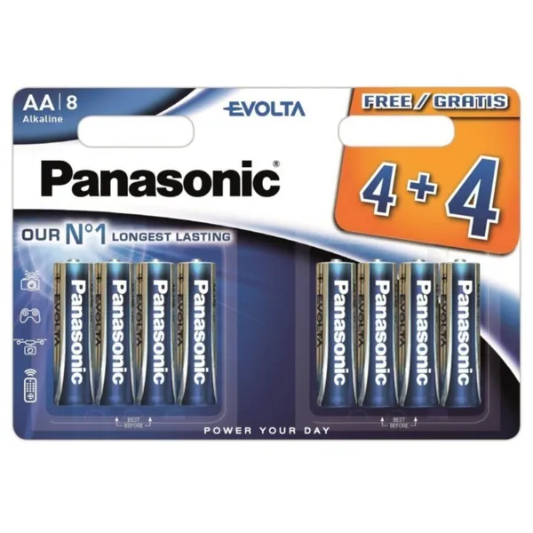 Baterijas Panasonic LR6EGE/8B 4+4gab