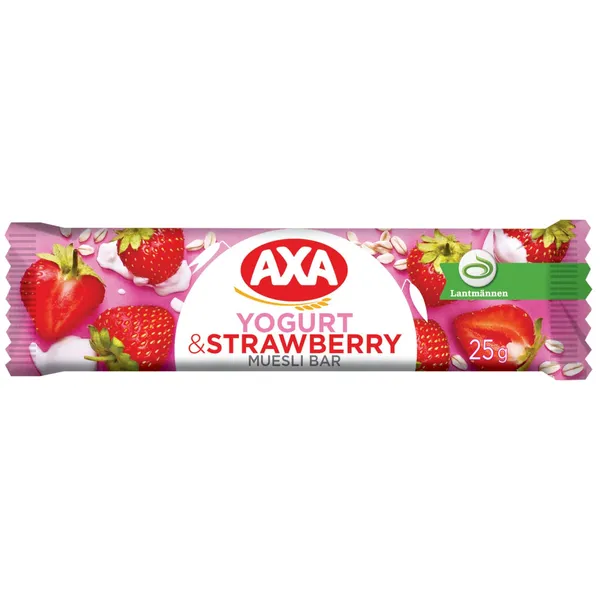 Batoniņš Axa ar jogurta un zemeņu garšu 25g