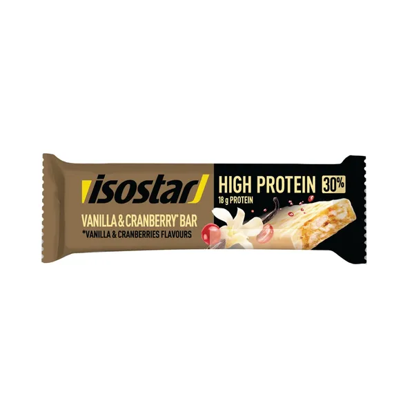 Batoniņš Isostar High Protein vaniļas, dzērveņu 55g