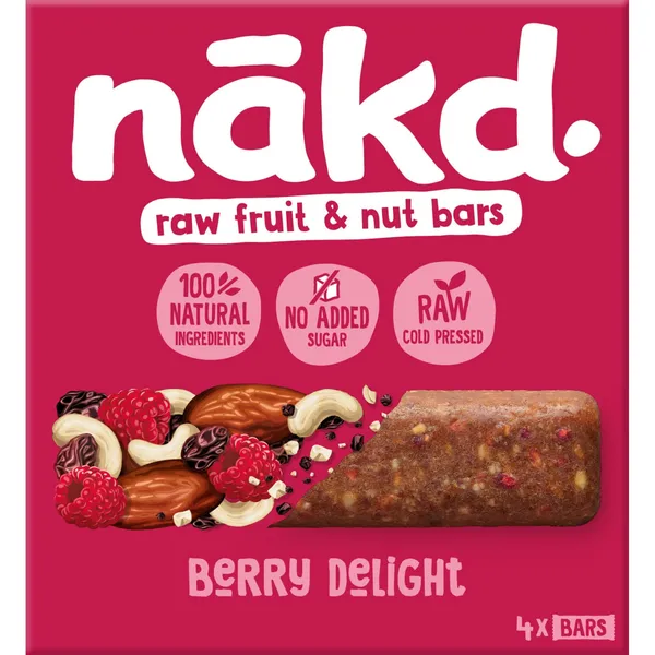 Batoniņš Nākd Berry Delight ar avenēm 4x35g