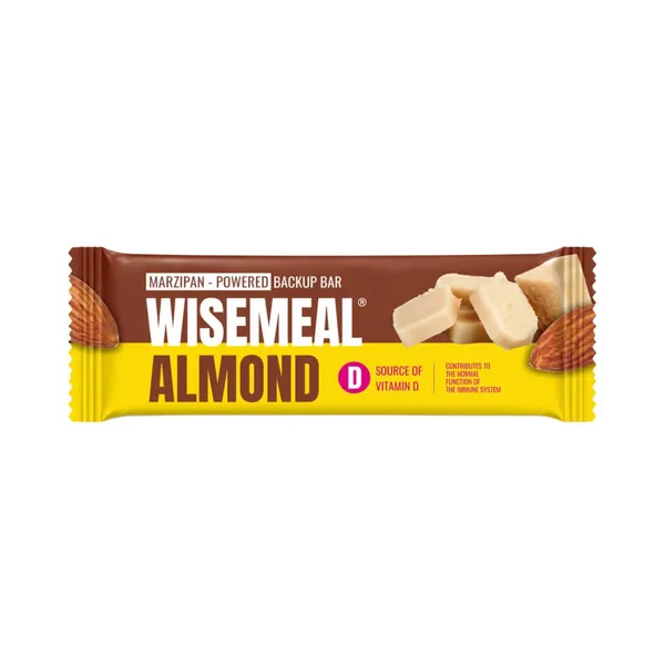 Batoniņš Wisemeal ar marcipānu un D vitamīnu 40g