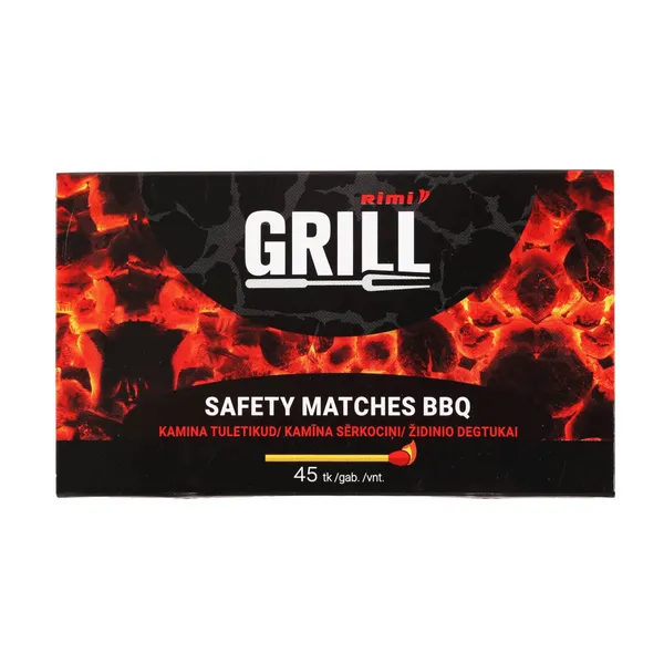 BBQ sērkociņi Rimi 45 gab.