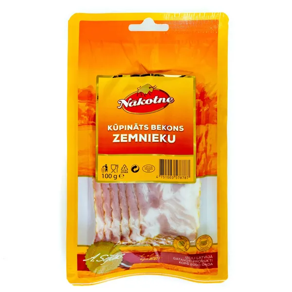 Bekons Nākotne Zemnieku kūpināts, šķēlītēs 100g